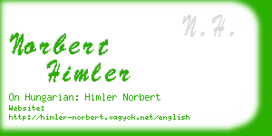 norbert himler business card